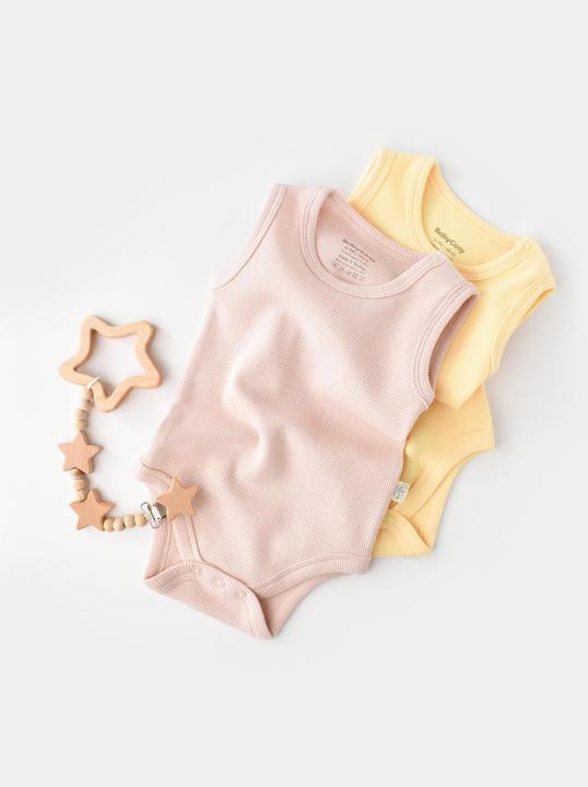 BabyCosy Body. ärmellos. 2 Pack (68)