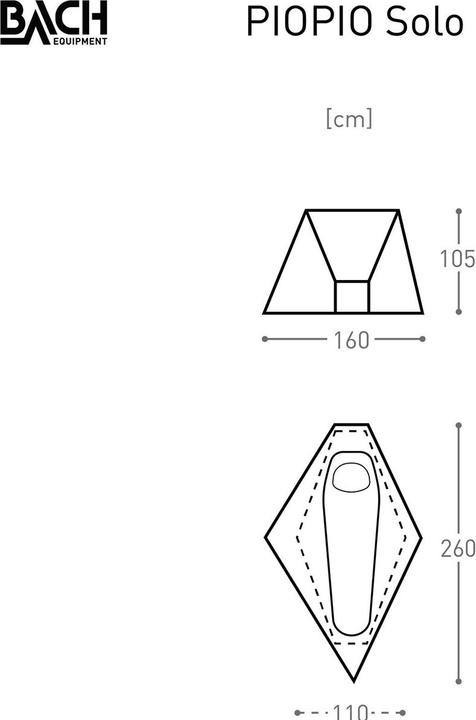 Immagine prodotto Bach Equipment PioPio (Tenda a tunnel, 1.04 kg, 1 persona)