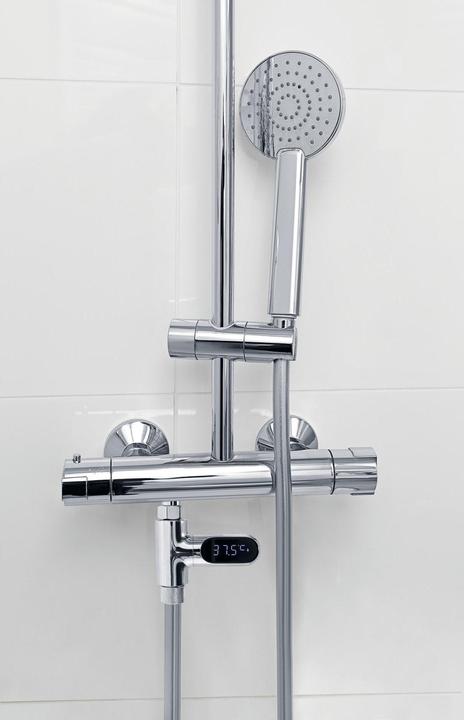 Produktbild Maxxmee Thermometer Wasserarmaturen LED Durchlaufthermometer, 5-85C
