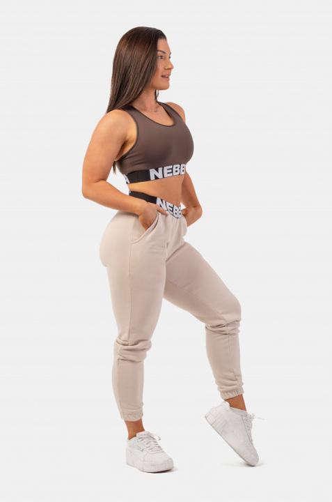 Actual product image Nebbia Medium Impact Cross Back Sports Bra 410 brown (M, S/M)