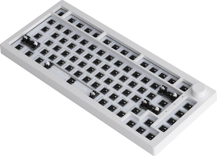 Produktbild Akko 5075S RGB QMK Barebone, ISO Layout - moonlight white (Kabelgebunden)