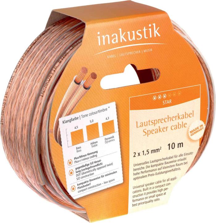 Immagine prodotto Inakustik Stella (20 m, 1.50 mm².)