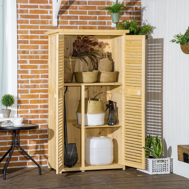 Image du produit Outsunny Abri à outils avec 4 compartiments