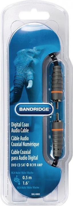 Produktbild Bandridge BLUE Digital-Coax Kabel (0.50 m, Cinch)