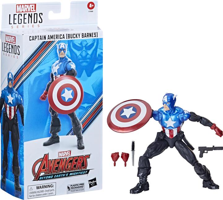 Actual product image Hasbro Avengers: Beyond Earth's Mightiest Marvel Legends figurine Captain America (Bucky Barnes) 15 cm