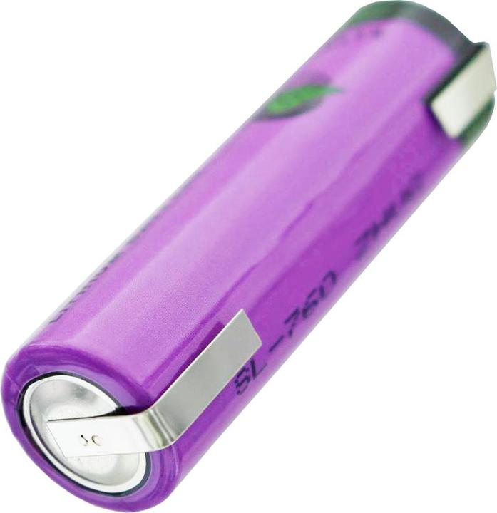Produktbild Tadiran Batterie SL-760/T mit Lötfahnen in U-Form (1 Stk., AA, 2200 mAh)