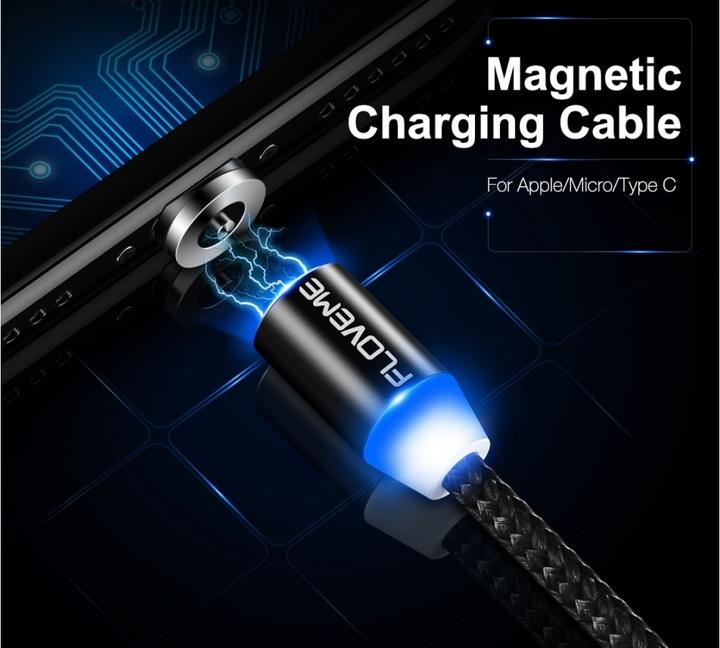 Actual product image Floveme Insnap MicroUSB Charging Cable with Magnetic Plug (USB 1.0)