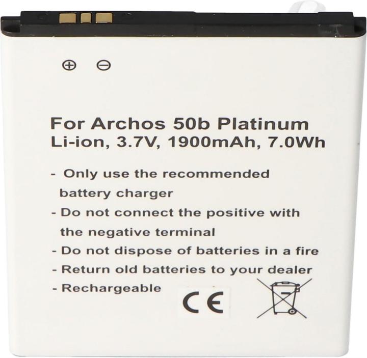 Produktbild AccuCell Akku für Archos AC50BPL Akku Archos 50b Platinum
