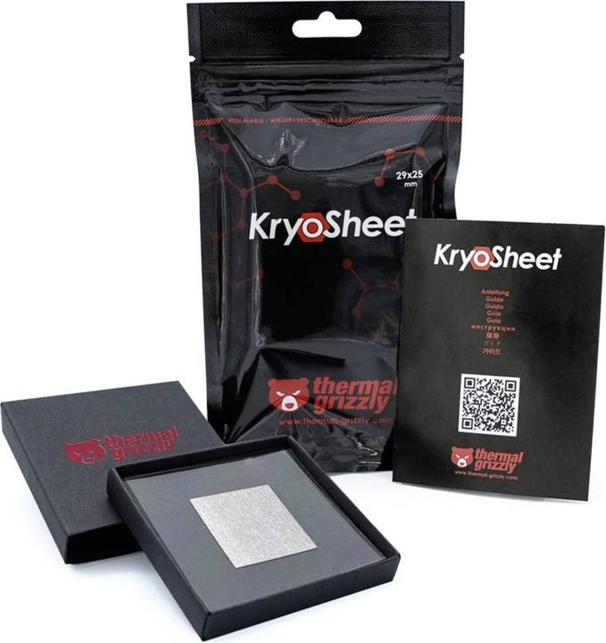 Actual product image Thermal Grizzly KryoSheet Thermal Pad - 29 x 25 mm (0.20 mm)