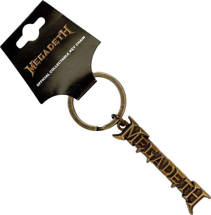 Produktbild Megadeth Gold Logo v2 Schlüsselanhänger