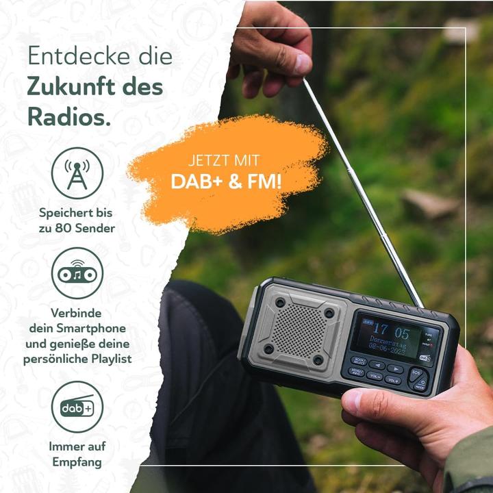 Image du produit Acta Berg Notfallradio mit Kurbel & Solar (DAB+ DAB)