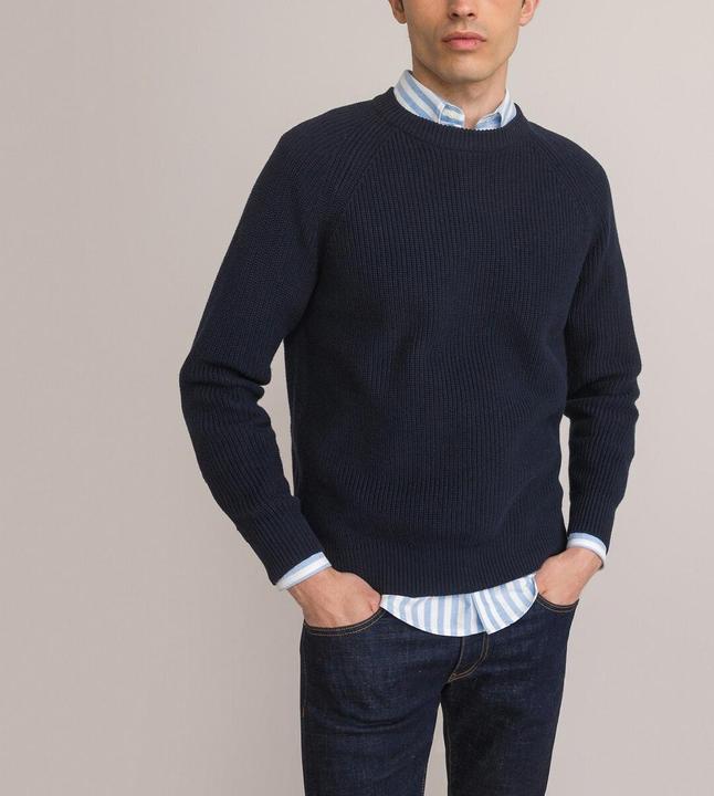 Produktbild La Redoute Collections Strickpullover mit Perlfangmuster (S)