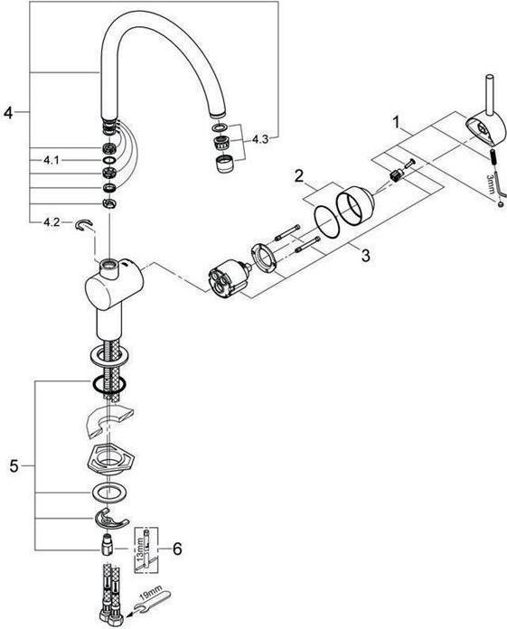 Actual product image Grohe Minta chrome