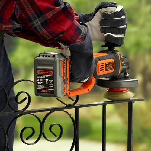 Actual product image Black & Decker Battery Angle Grinder BCG720M1 (125 mm)