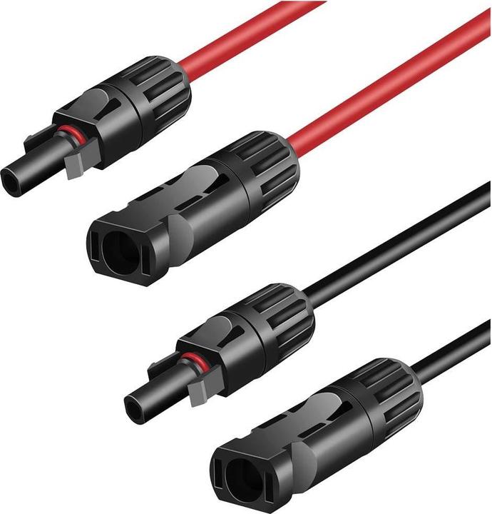 Actual product image LogiLink Solar extension cable set,/M to/F, 6 mm², CU, 7.5 m (Solar connector)
