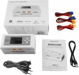 Actual product image Gens Ace IMARS D300 G-Tech Channel AC/DC 300W/700W RC Battery Charger-EU White