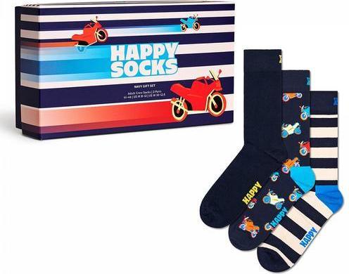 Happy Socks Navy Gift Set (3er Pack, 36 - 40)