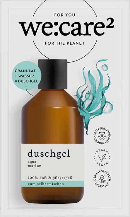 we:care2 Duschgel-Granulat, Aqua-Marine