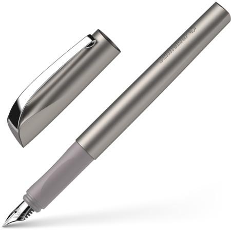 Image du produit Schneider 168621 Ceod Shiny Stylo (pour droitiers et gauchers, plume M, cartouche d'encre incluse bleu roi (Graphite, 1 x)