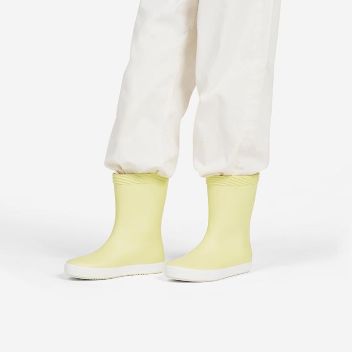 Actual product image Tribord Rubber boots rain boots children sailing 100 yellow (21)
