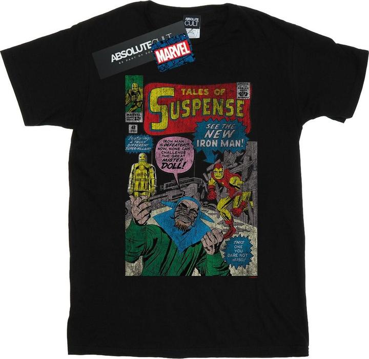 Produktbild Iron Man Distressed Suspense Cover TShirt (XL)