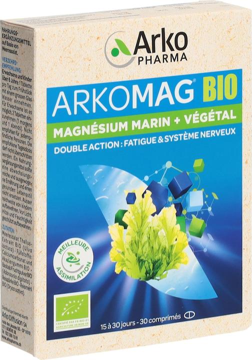 Image du produit Arkopharma Arkomag Bio Doppelmagnesium (30 pièce(s), Cachets, 48 g)