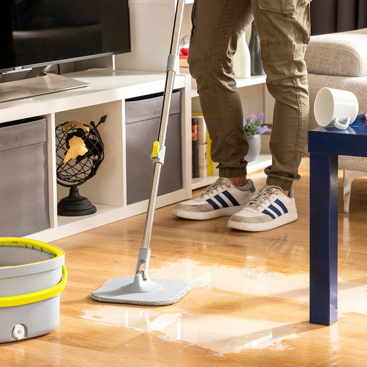 Immagine prodotto InnovaGoods Mocio rotante autopulente con secchio Selimop a due pezzi (1 pz.)