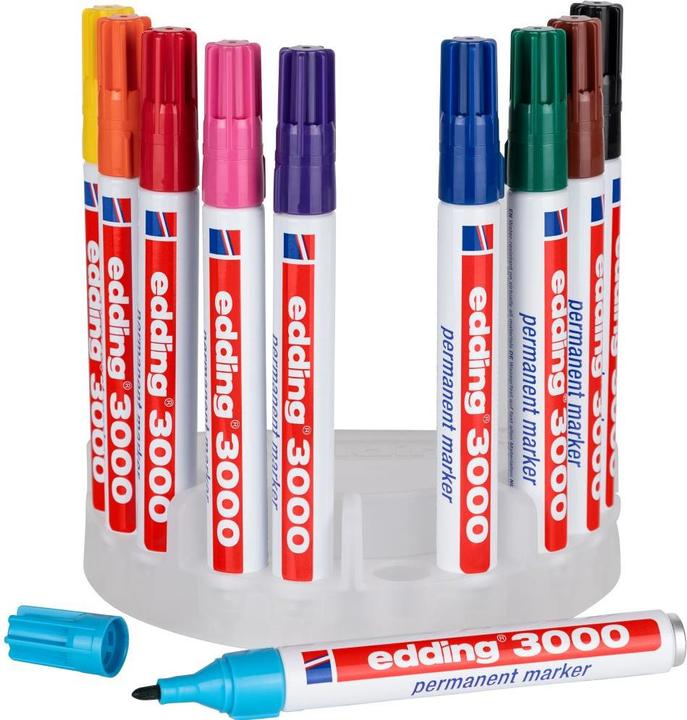 Produktbild Edding 3000 (Mehrfarbig, 3 mm, 10 x)