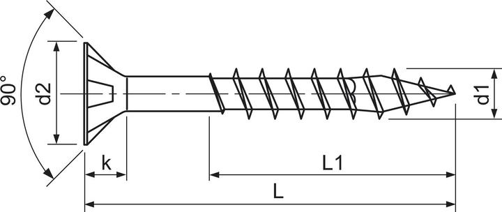 Actual product image Spax Universal screws (200 Screws per piece)
