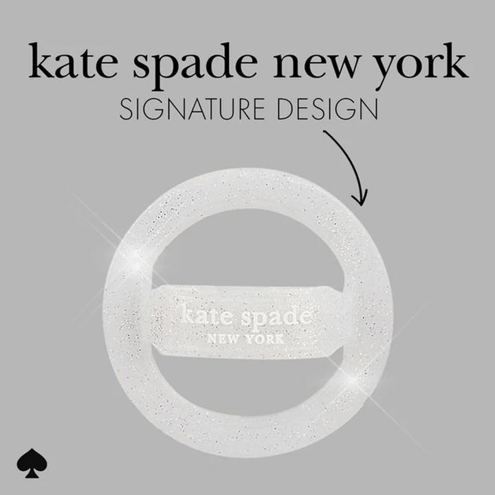 Actual product image Kate Spade Magnetischer Schlaufengriff – MagSafe Fingergriff (The Sparkle Silver)