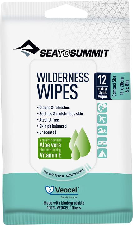 Image du produit Sea To Summit Wilderness Wipes lingettes humides (12 pièce(s))