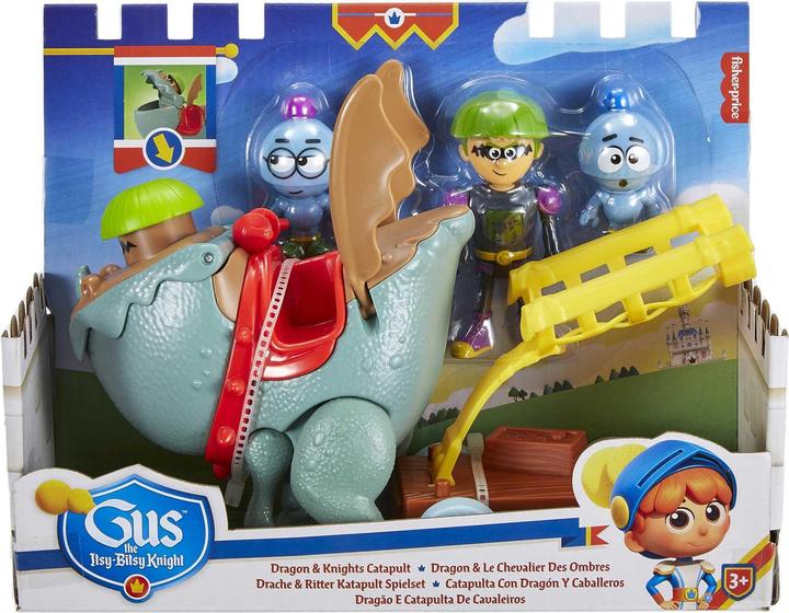 Immagine prodotto Mattel Gus - Il piccolo drago cavaliere e la catapulta cavaliere