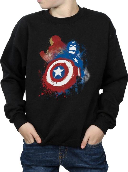 Produktbild Captain America Civil War Painted Vs Iron Man Sweatshirt Jungen (152, 158)