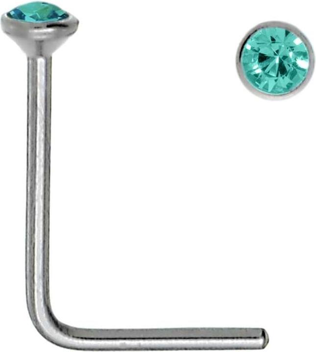 Image du produit Bijouteria Piercing nez (Acier inoxydable, Cristallin)
