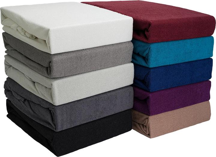 Actual product image Casativo Luxury Terry Double Bed Fitted Sheet (180 x 200 cm)