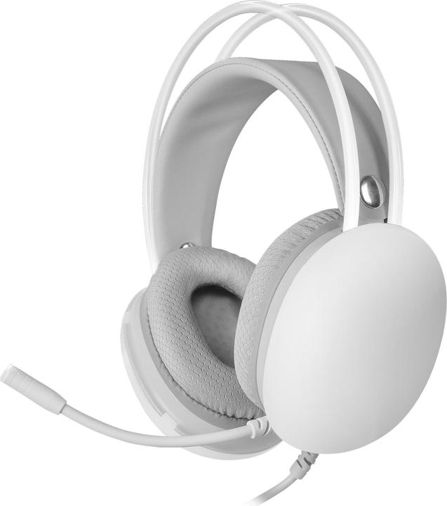 Produktbild Mars Gaming MHGLOW Kopfhörer & Headset Kabelgebunden Kopfband USB Typ-A Weiss (Kabelgebunden)