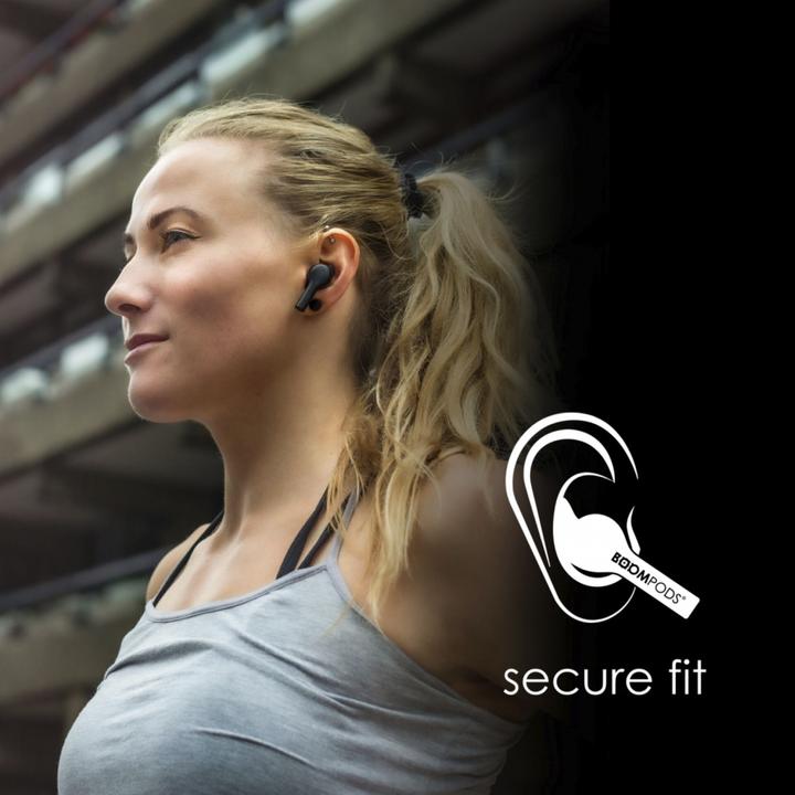 Image du produit Boompods Bassline GO Bluetooth® HiFi In Ear Headphones Casque intra-auriculaire, contrôle du volume (NC, 7 h, Sans fil)