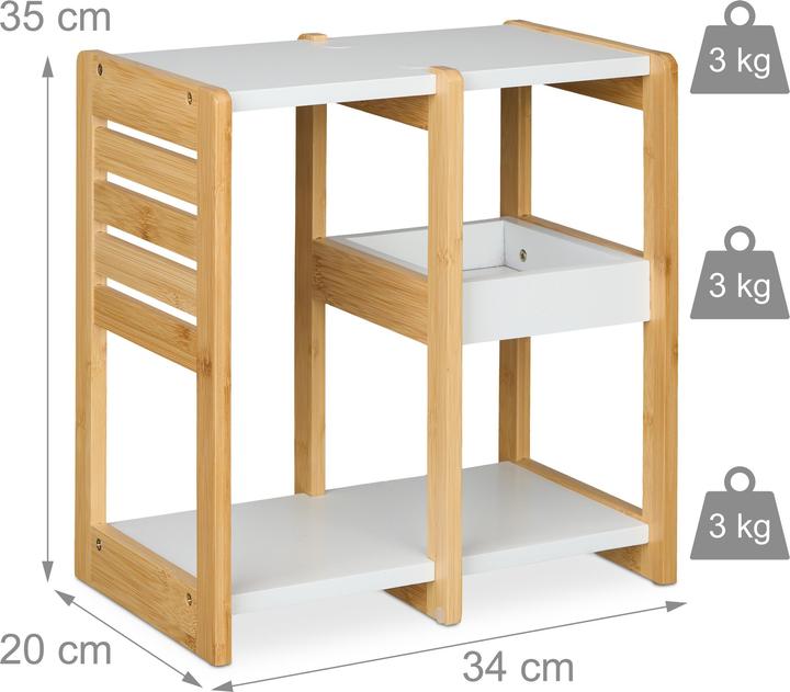 Immagine prodotto Relaxdays Scaffale bagno