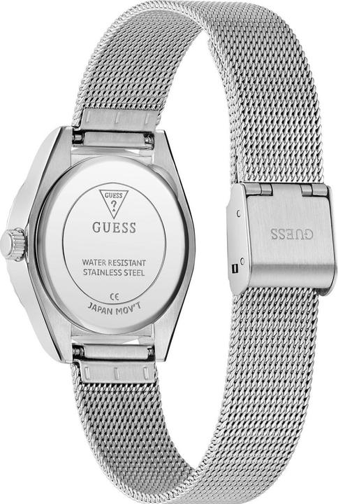 Produktbild Guess - Ladies Silver Tone Analog Watch with diamond GW0842L1