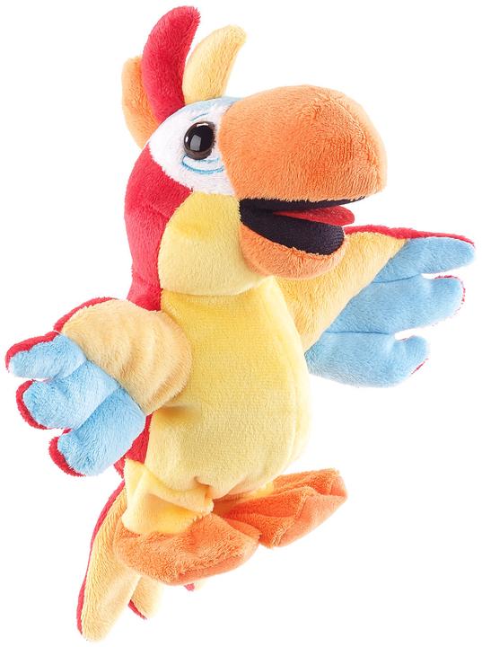 Actual product image Playtastic Set of 2 talking plush parrots with microphone, talk after, 22 cm (25 cm)