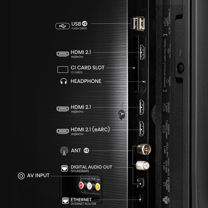 Actual product image Hisense TV 43E7NQ (43", E7NQ, QLED, 4K, 2021)