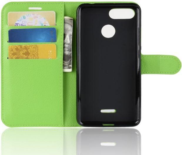 Actual product image MU Classic Litchi Leather Bookcover Series (Xiaomi Redmi 6)