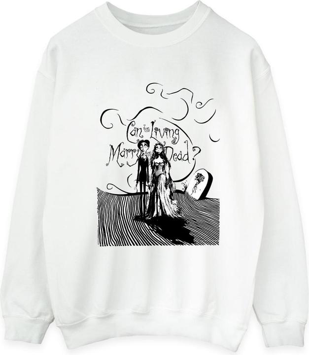 Actual product image Corpse Bride Mens Marry The Dead Sweatshirt (4XL)