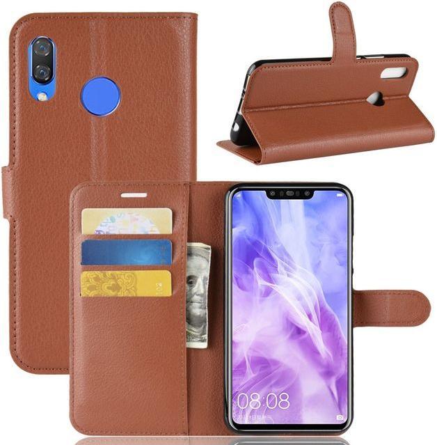 Produktbild MU Classic Litchi Leder Bookcover Series (Huawei P Smart+)