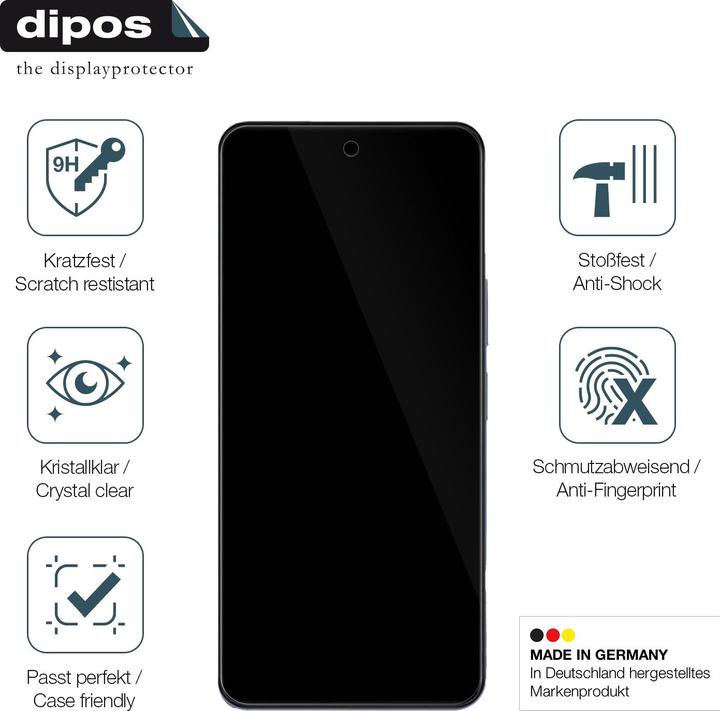 Produktbild Dipos Anti-Shock Displayschutz 9H (1 Stück, Vivo Y19)
