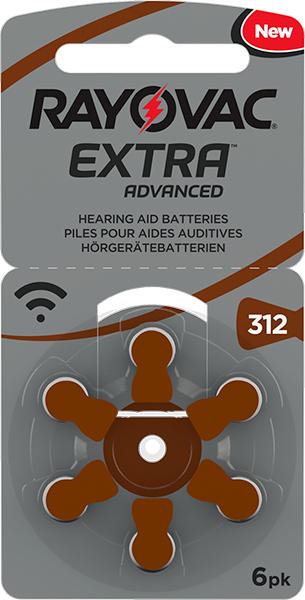 Produktbild Rayovac V312 Hörgerätebatterie (6 Stk., A312)