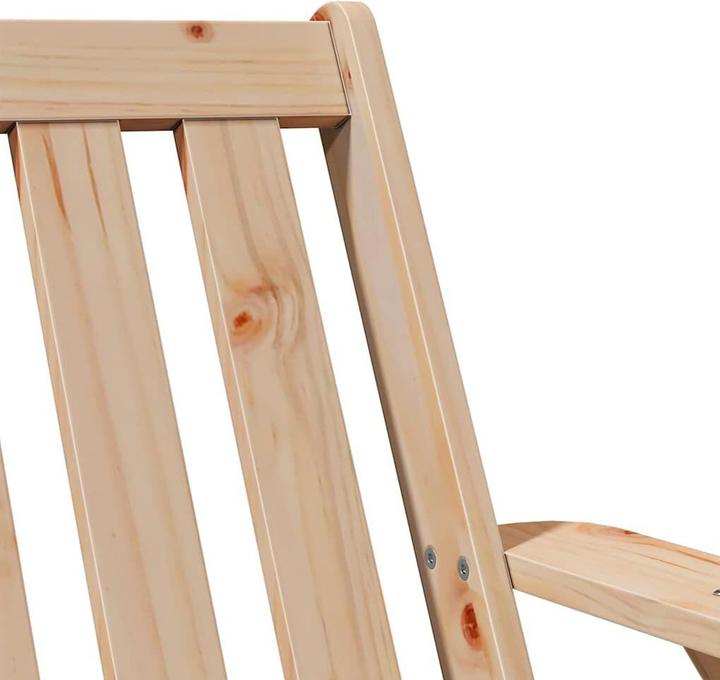 Produktbild VidaXL Adirondack-Gartenstuhl 75x77x77 cm Massivholz Kiefer Gartenstuhl Stuhl