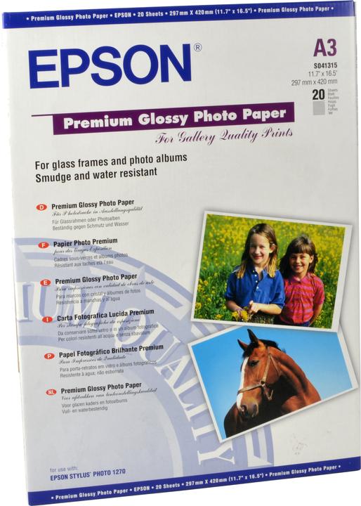 Epson Premium Glossy (255 g/m², A3, 20 x)
