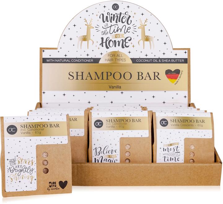 Roost Festes Shampoo Winter Magic 5652743 Duft Parfümöl Vanille 60g