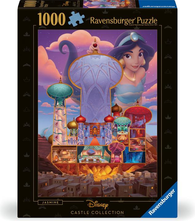 Ravensburger Puzzle 12000258 - Jasmine - Puzzle da 1000 pezzi della Collezione Castello Disney per adulti (1000 pezzi)